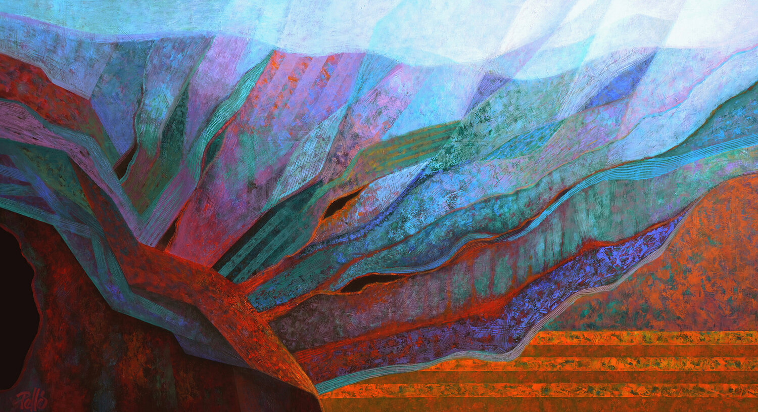 Meditation XII. Robert Pelles Original painting for sale