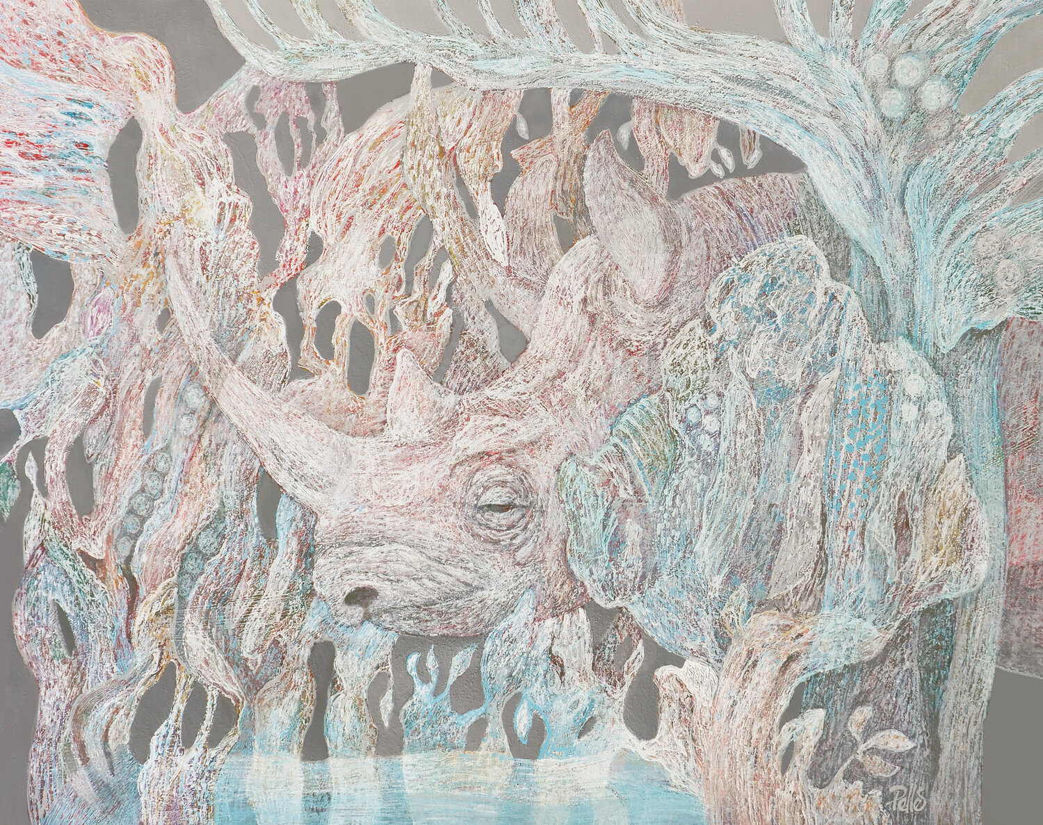 Eden XV. (2026) Robert Pelles Original painting for sale