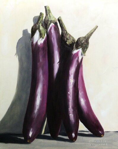 Melanzane perline by Carmelo Margarone, Painting for Sale on Select