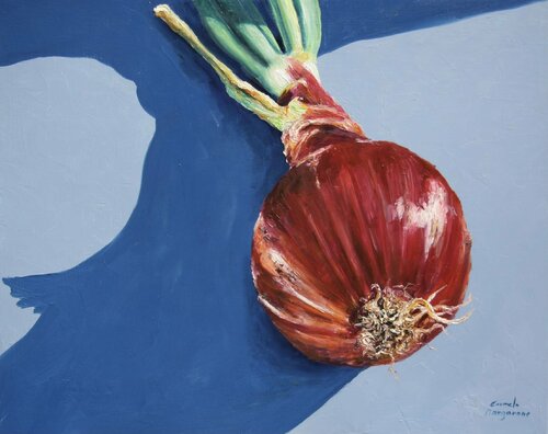 Cipolla rossa by Carmelo Margarone, Painting for Sale on Select