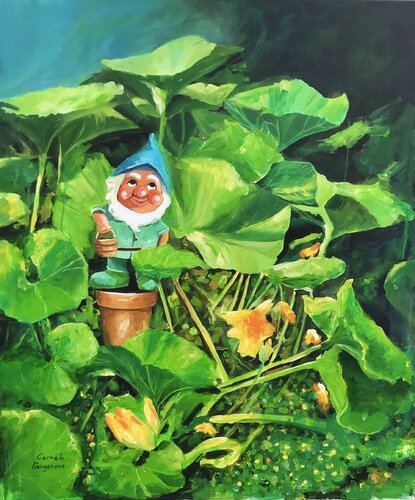 Gartenzwerg by Carmelo Margarone, Painting for Sale on Select