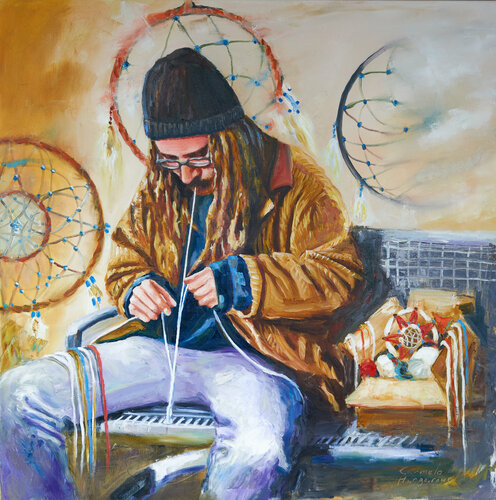 The Dream Catcher by Carmelo Margarone, Painting for Sale on Select