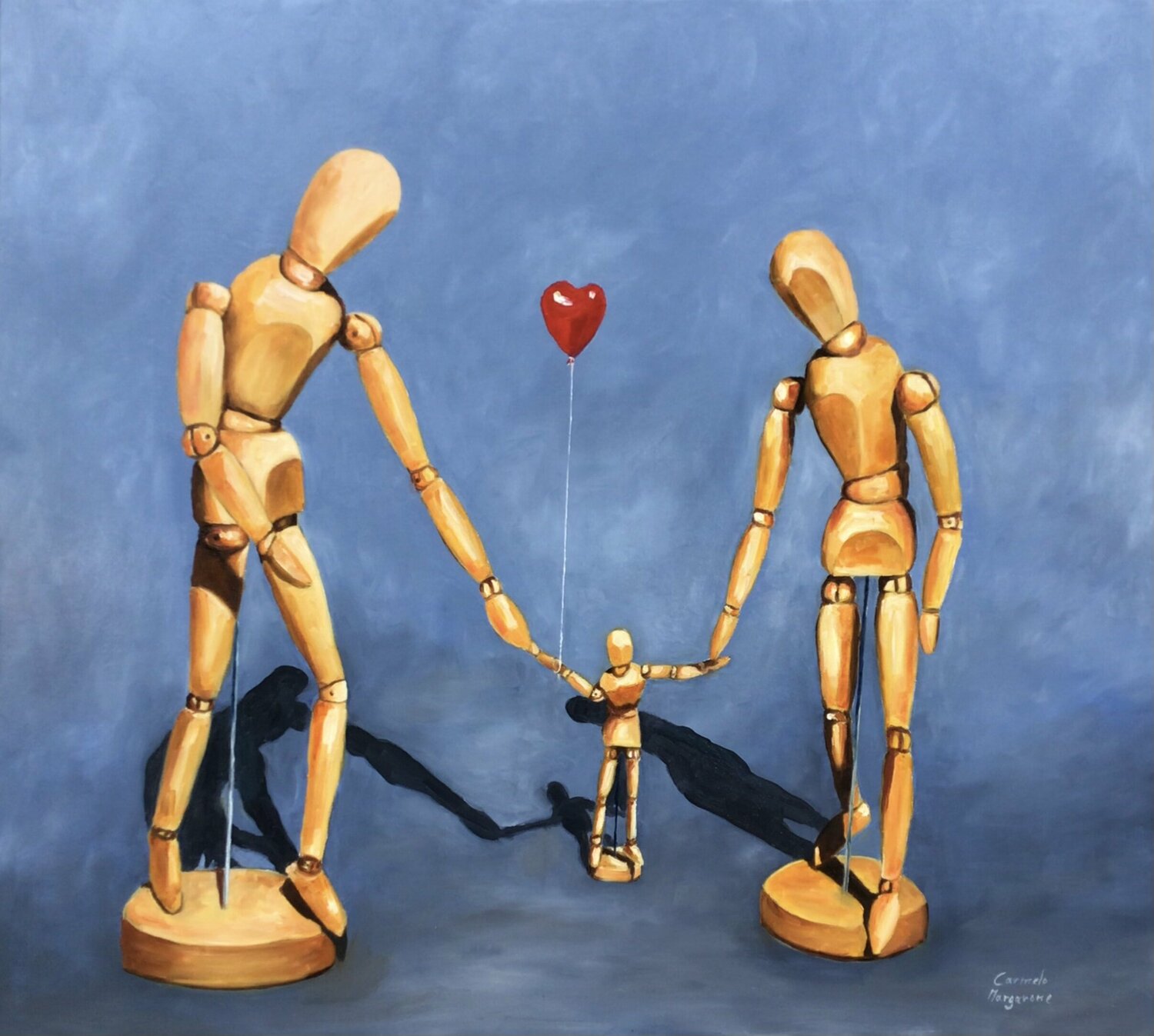 Famiglia Carmelo Margarone Original painting for sale