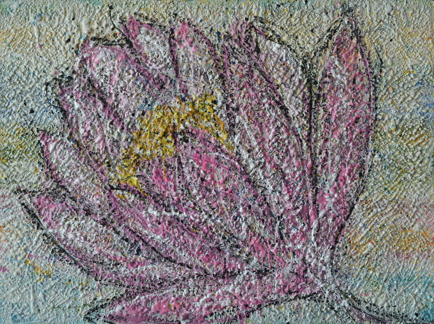 Lotus Marie-Danielle Leblanc Original painting for sale