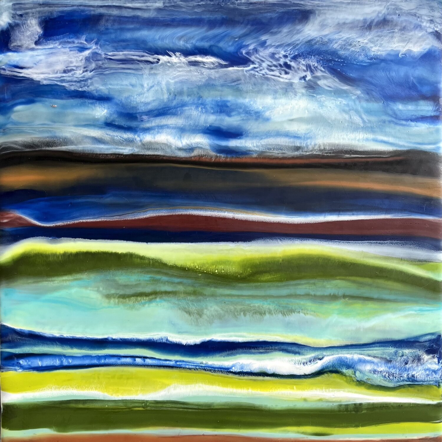 Nubra Valley #1 Marie-Danielle Leblanc Original painting for sale