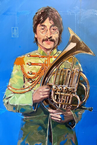 Sgt. Pepper Remastered John Lennon: All you need is Love von Antonie de Rooij, Malerei kaufen auf Select