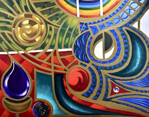 Deluge by Rodolfo III Molina, Painting for Sale on Select