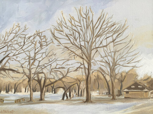 Afternoon Parkland by Barbara Skiba-Poniatowski, Painting for Sale on Select