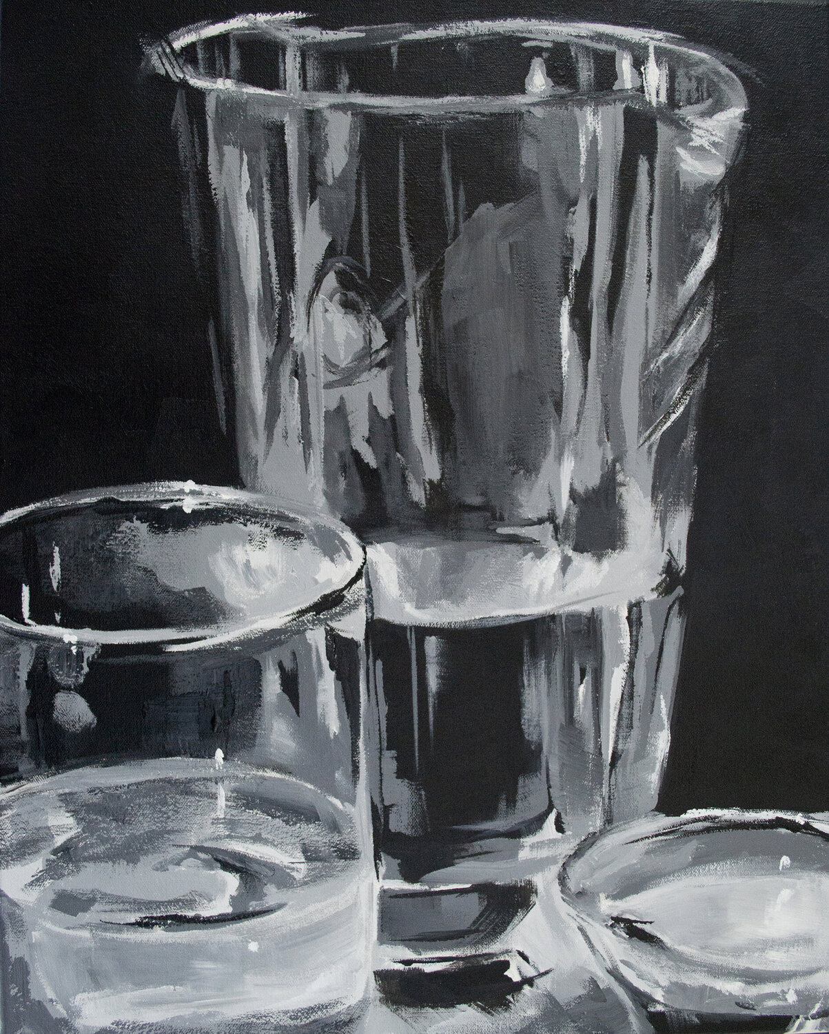 Cheers to Us! Barbara Skiba-Poniatowski Original painting for sale