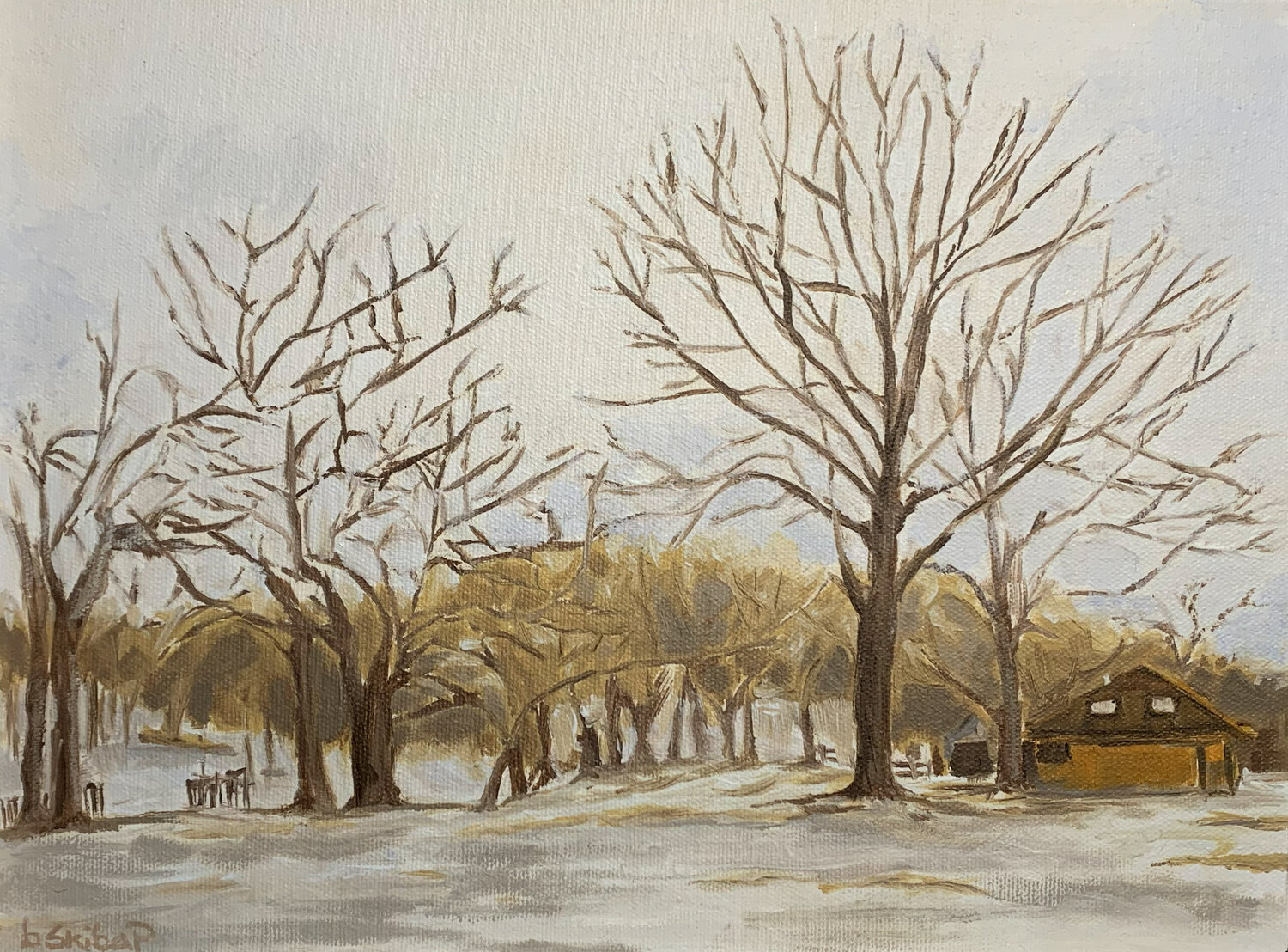 Morning Parkland Barbara Skiba-Poniatowski Original painting for sale