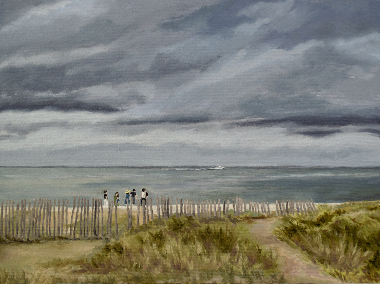 Jersey Shore Barbara Skiba-Poniatowski Original painting for sale