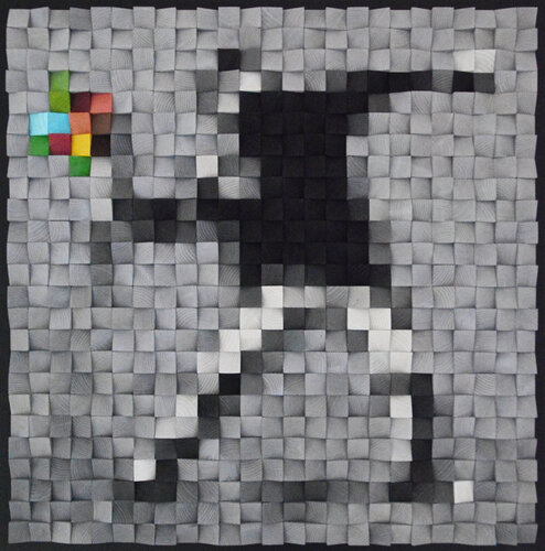 Flower Trouwer in Grey by Nadia Eremina (pix-n-art), Painting for Sale on Select