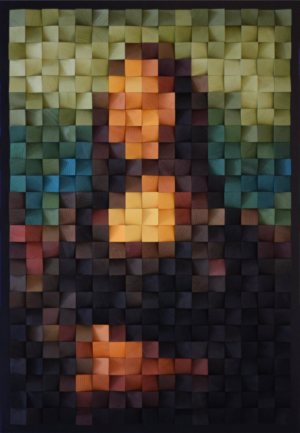 Wooden Art "Mona Lisa" Nadia Eremina (pix-n-art) Original painting for sale