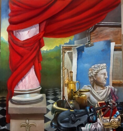 Bajo el telón by Fabián Sabbadin, Painting for Sale on Select