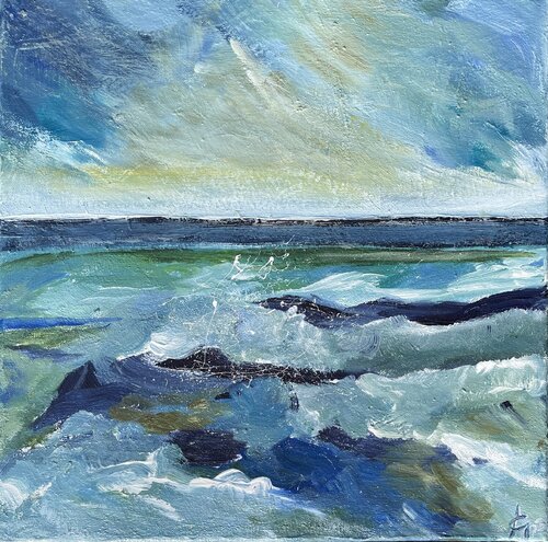 Nordsee Licht 5 by Andrea Grube, Painting for Sale on Select