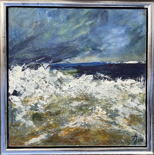 Licht über der See 3 by Andrea Grube, Painting for Sale on Select