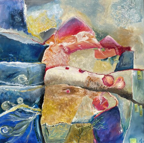 Elbsandstein Sedimente by Andrea Grube, Painting for Sale on Select