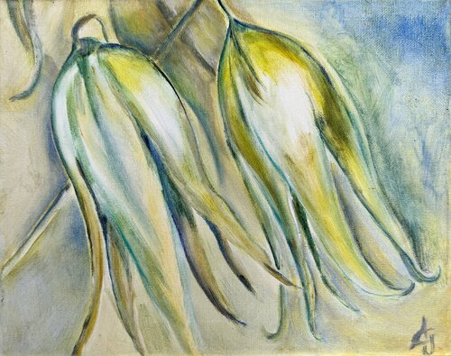 Serie: „Im Erblühen“ Clematis by Andrea Grube, Painting for Sale on Select