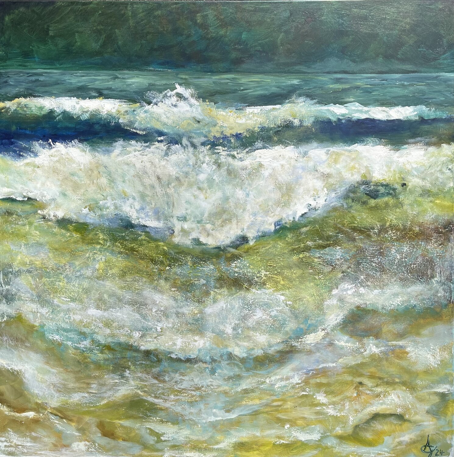 Dünung Andrea Grube Original painting for sale