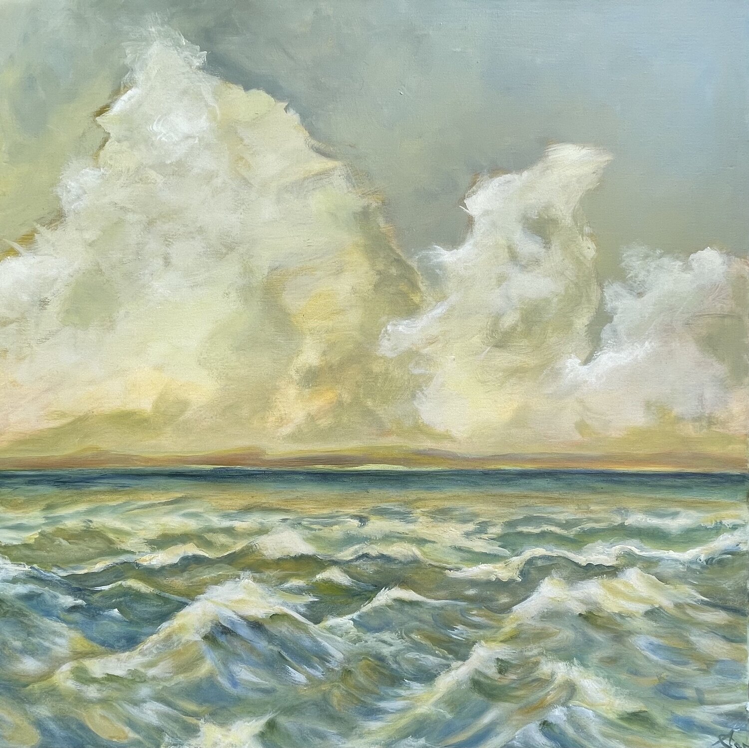 Abendgold Andrea Grube Original painting for sale