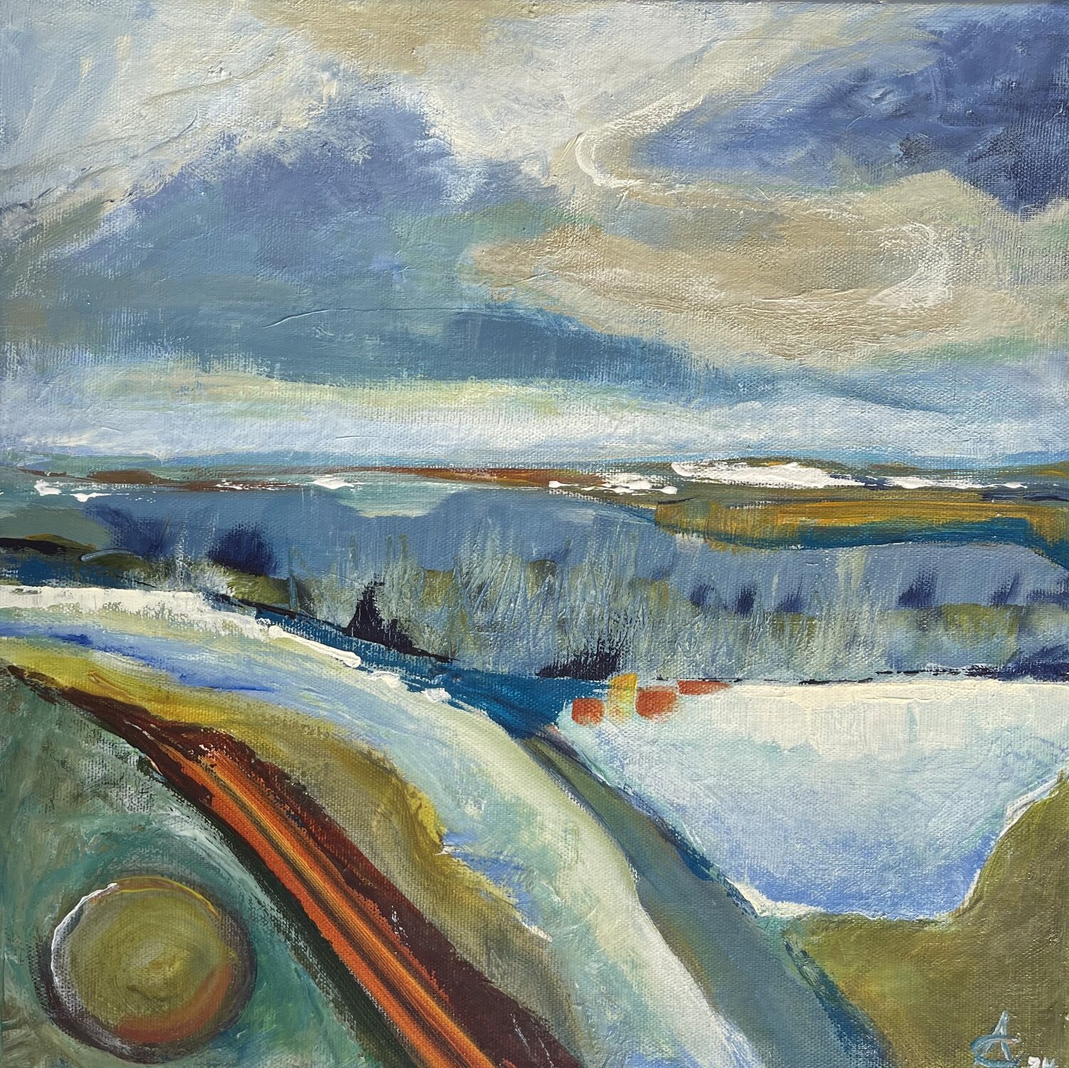 Spätsommer 2 Andrea Grube Original painting for sale