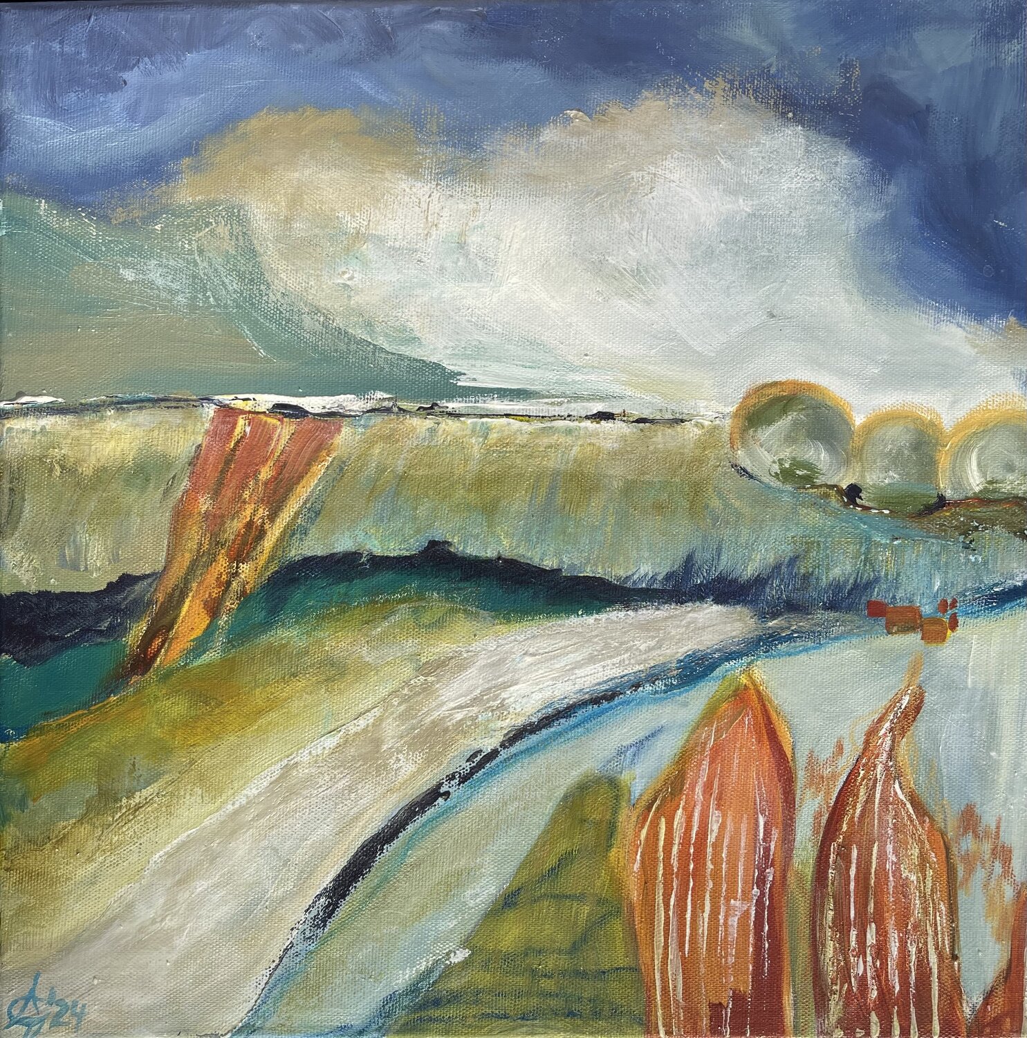 Spätsommer 1 Andrea Grube Original painting for sale