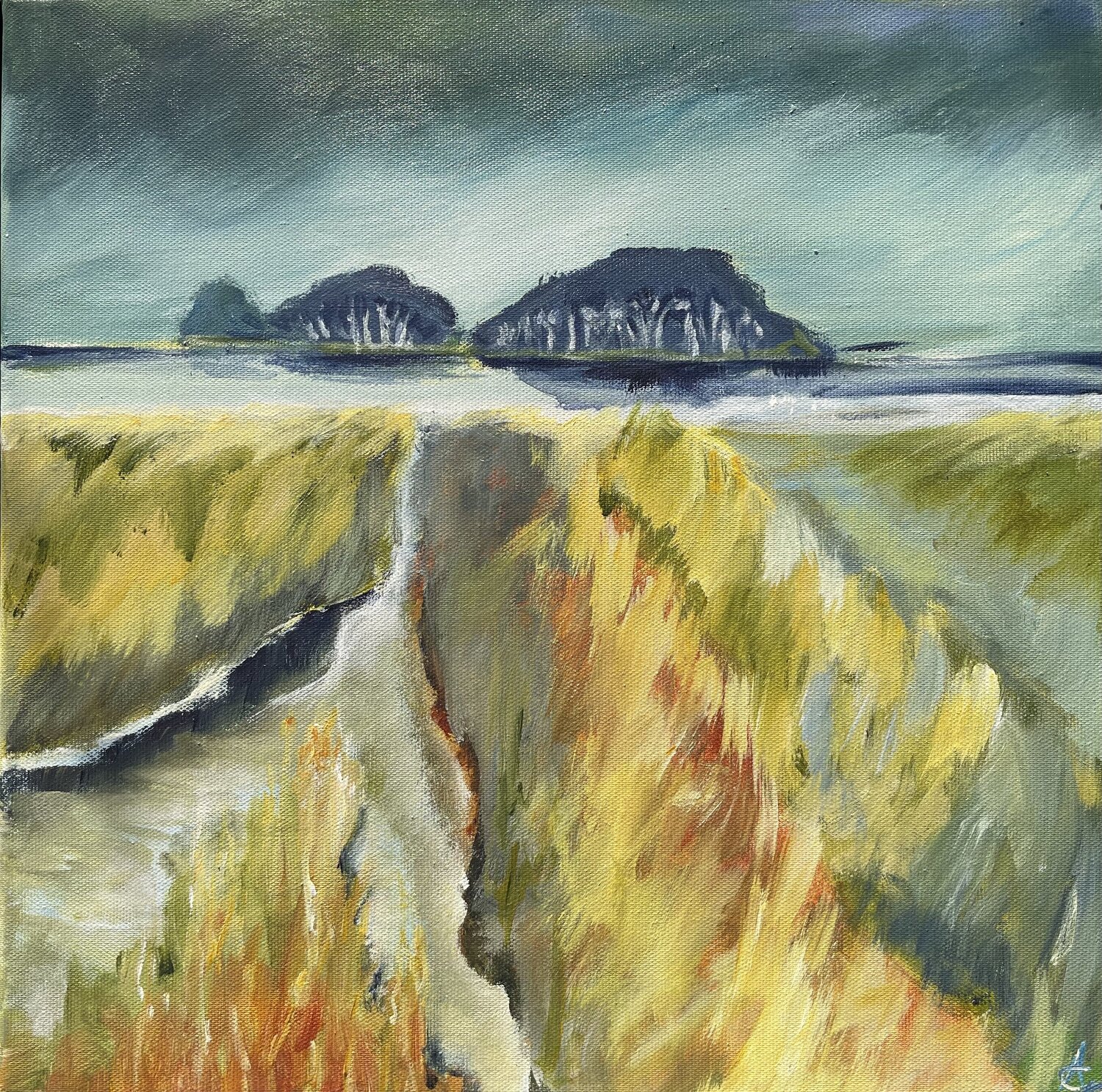 Zuflüsse 1 Andrea Grube Original painting for sale