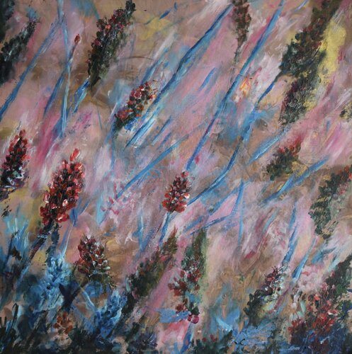 Wild flowers by Iryna Budai, Painting for Sale on Select