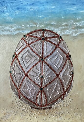 Ocean egg von Iryna Budai, Malerei kaufen auf Select