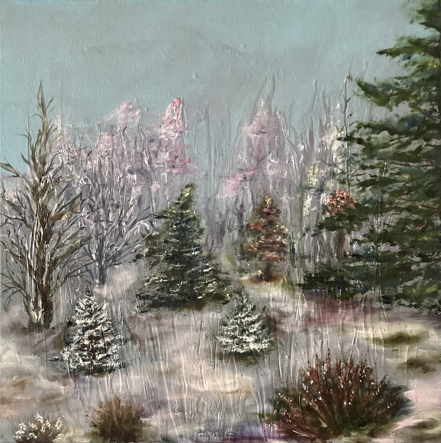 First snow Iryna Budai Original painting for sale