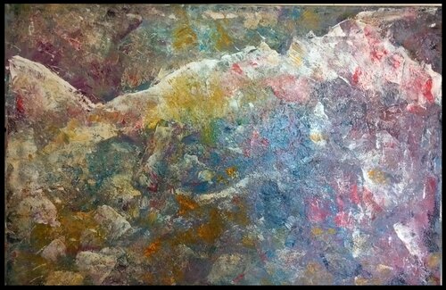 Un homme, une femme, montagnes, Juin 2018 by Erwin STEINBACH, Painting for Sale on Select