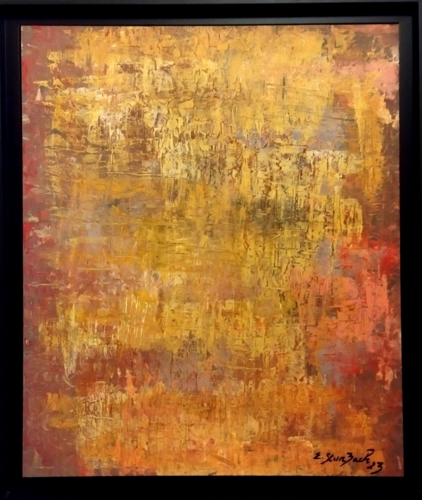 Reflets sur le Doubs, Avril 2023 by Erwin STEINBACH, Painting for Sale on Select