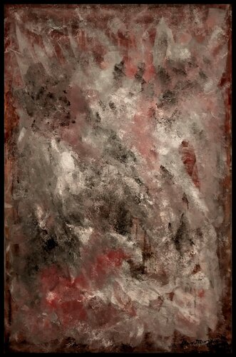 Les herbes folles, roses, Janvier 2020 by Erwin STEINBACH, Painting for Sale on Select
