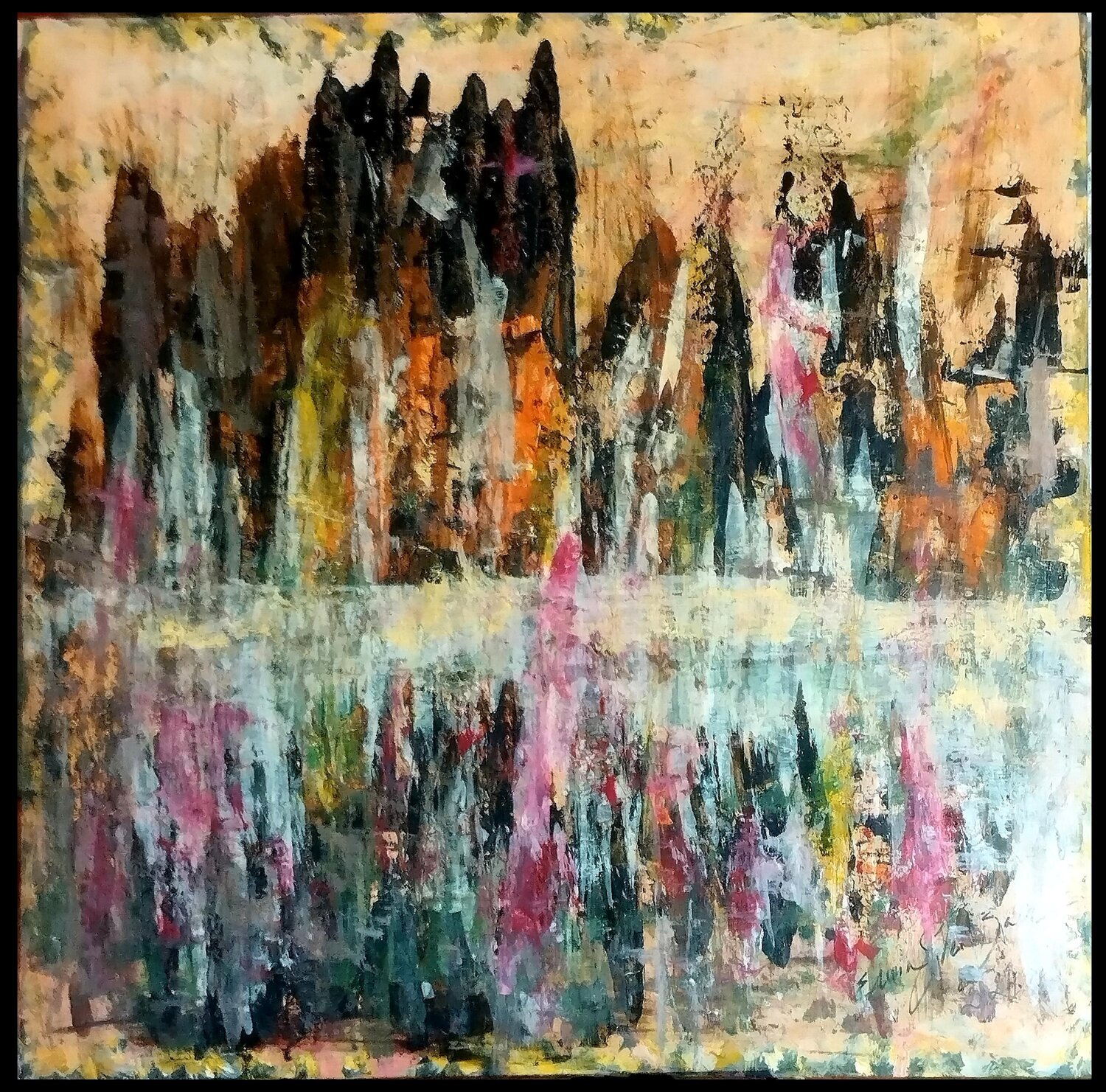 Les rives du Doubs, Octobre 2024 Erwin STEINBACH Original painting for sale