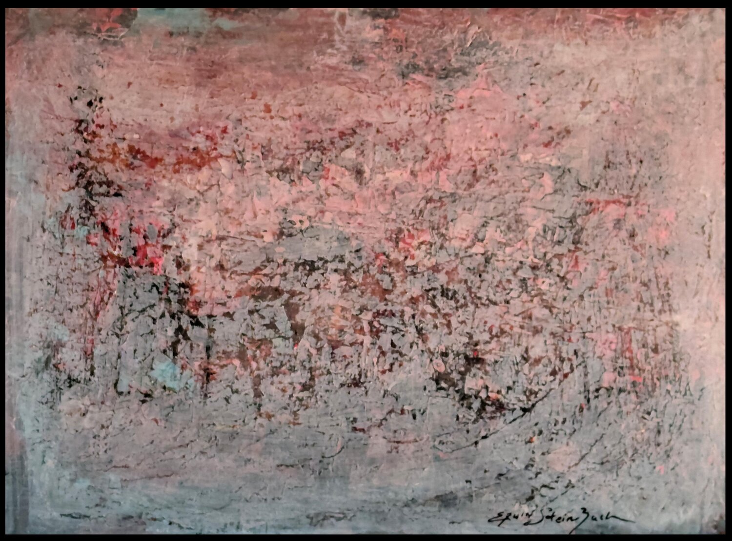Brume sur l'étang le matin, Mai 2026 Erwin STEINBACH Original painting for sale