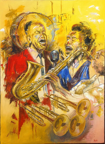 La música by Lamar Fría, Painting for Sale on Select