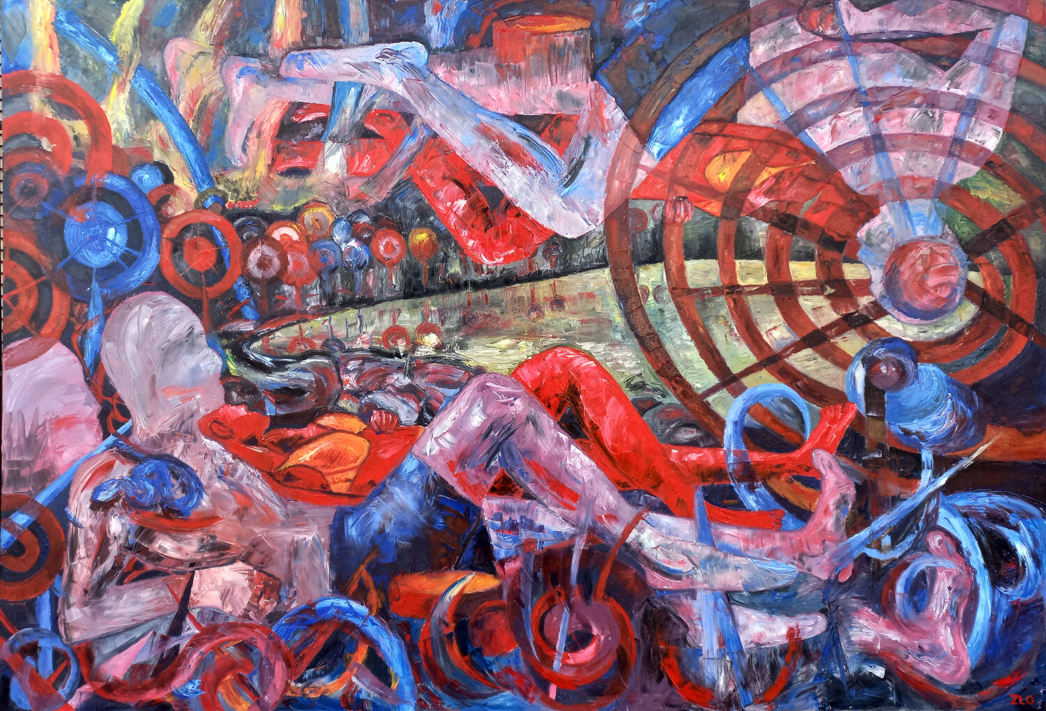 Sueños de Peloche Lamar Fría Original painting for sale