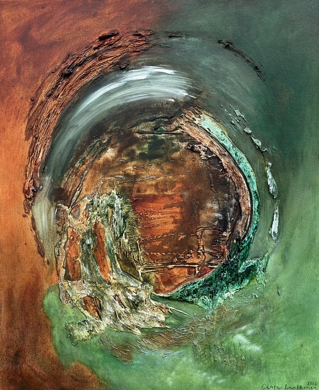 Do you see through it all? Carita Laukkonen Original painting for sale