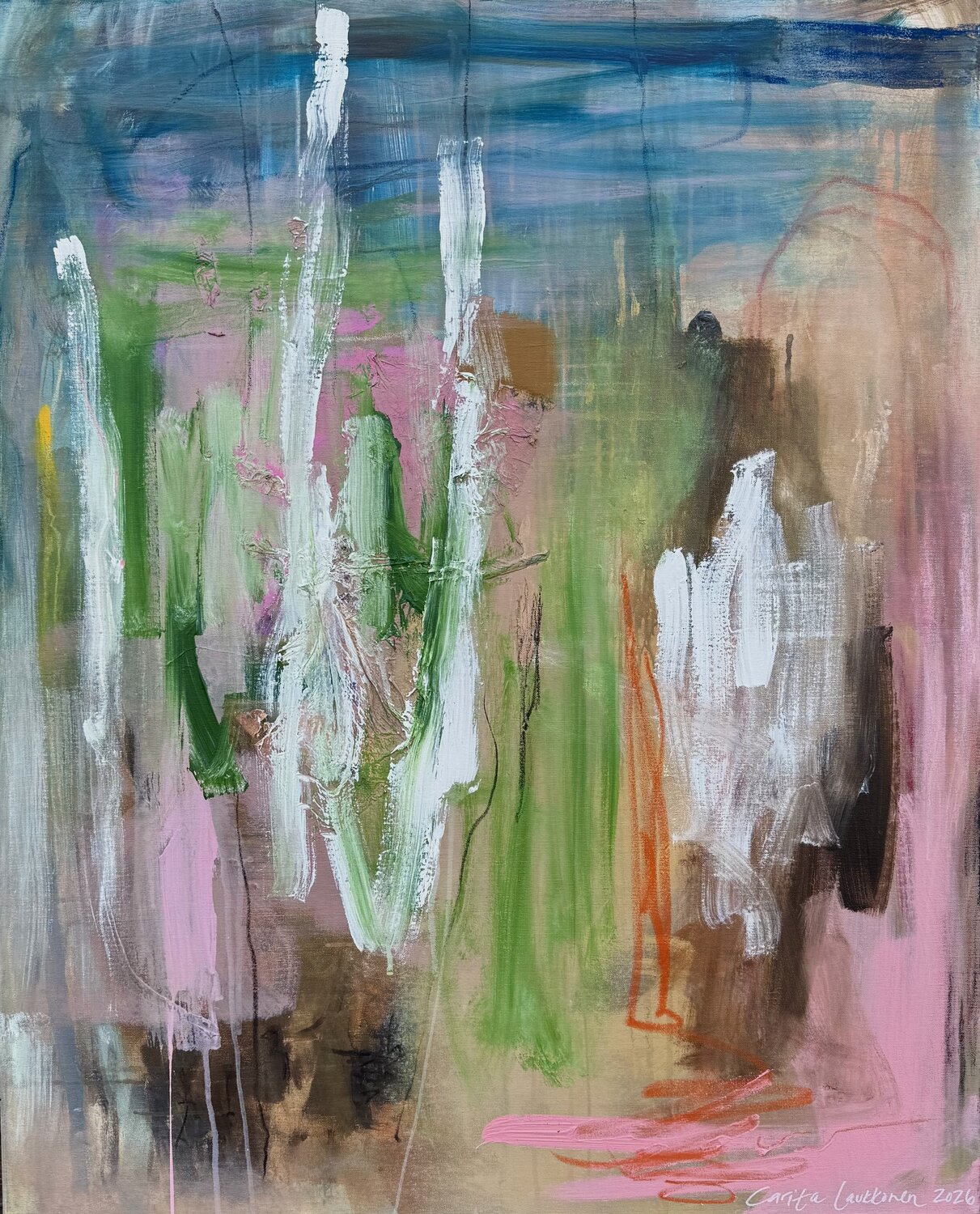 Drops of joy Carita Laukkonen Original painting for sale