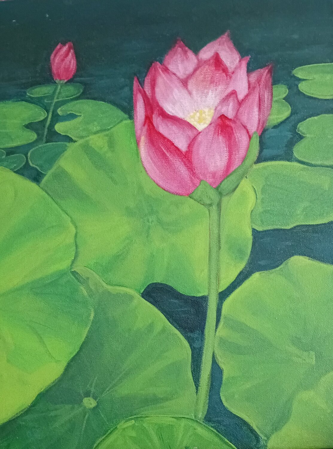 Lotus Arttake Studio Original painting for sale