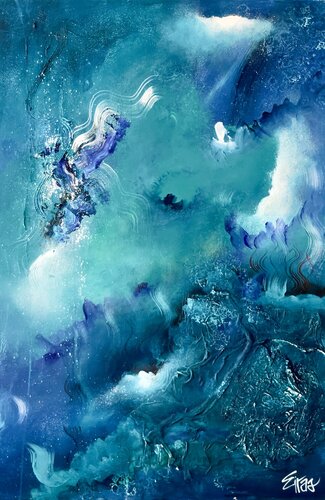 Deep ocean by Mariana Eiras, Painting for Sale on Select