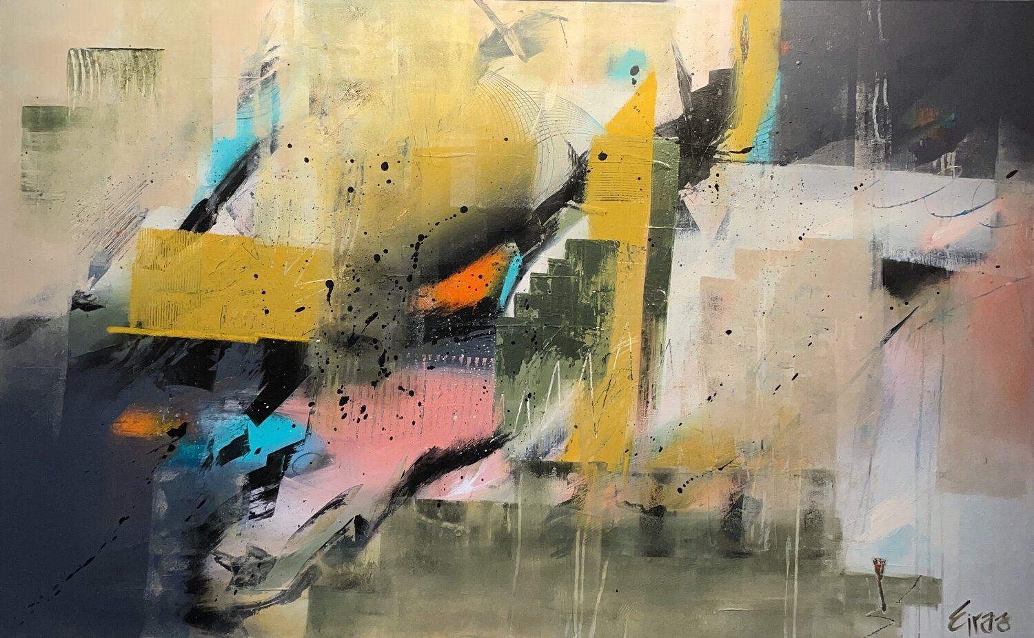 The path of the random Mariana Eiras Original painting for sale