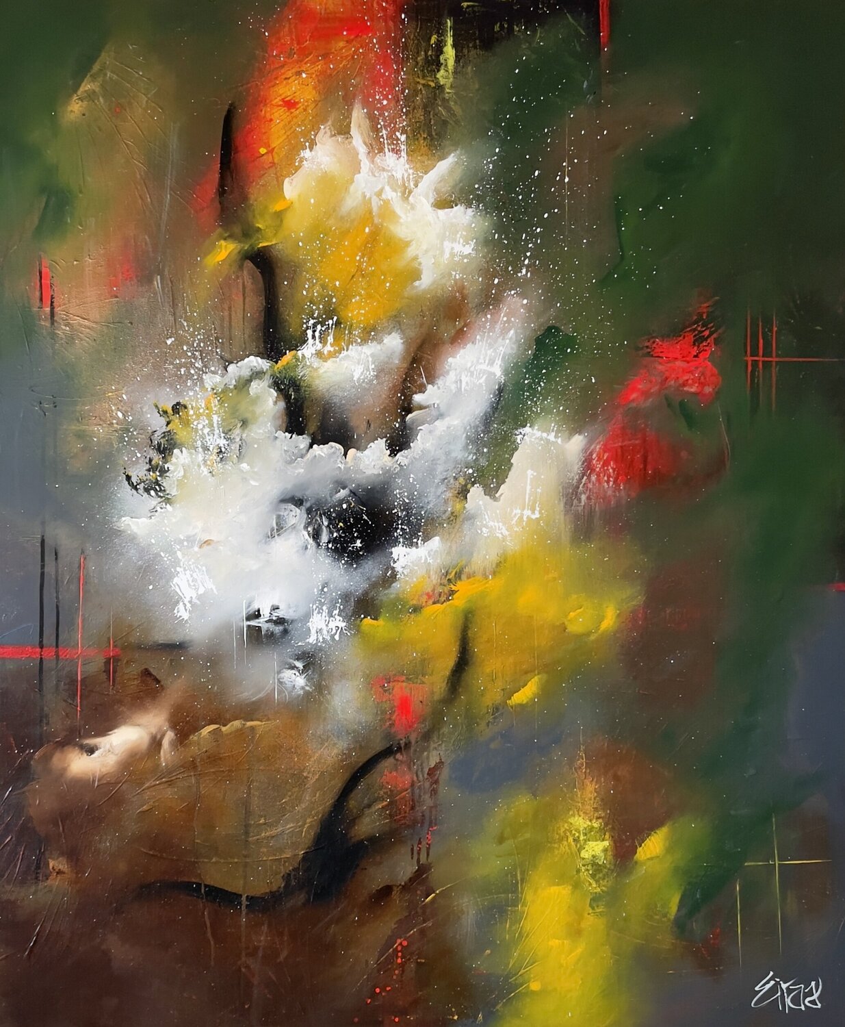 Pulso abstracto Mariana Eiras Original painting for sale