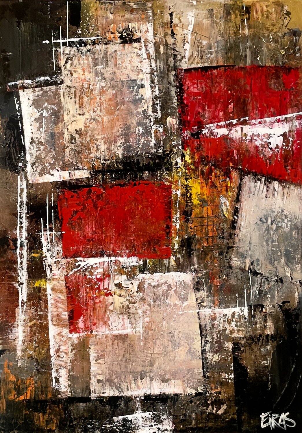 Materia abstracta Mariana Eiras Original painting for sale