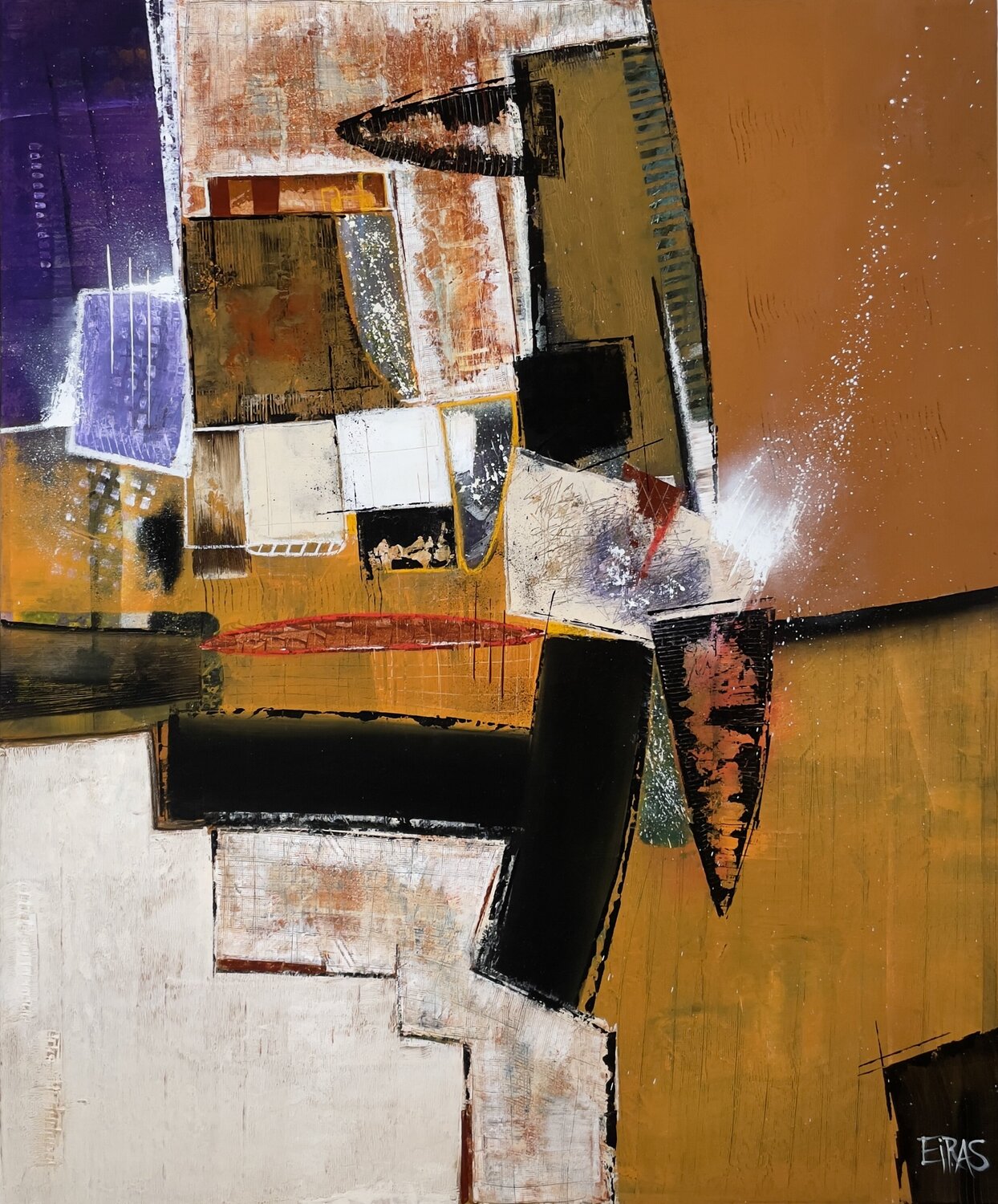 Equilibrio fragmentado Mariana Eiras Original painting for sale