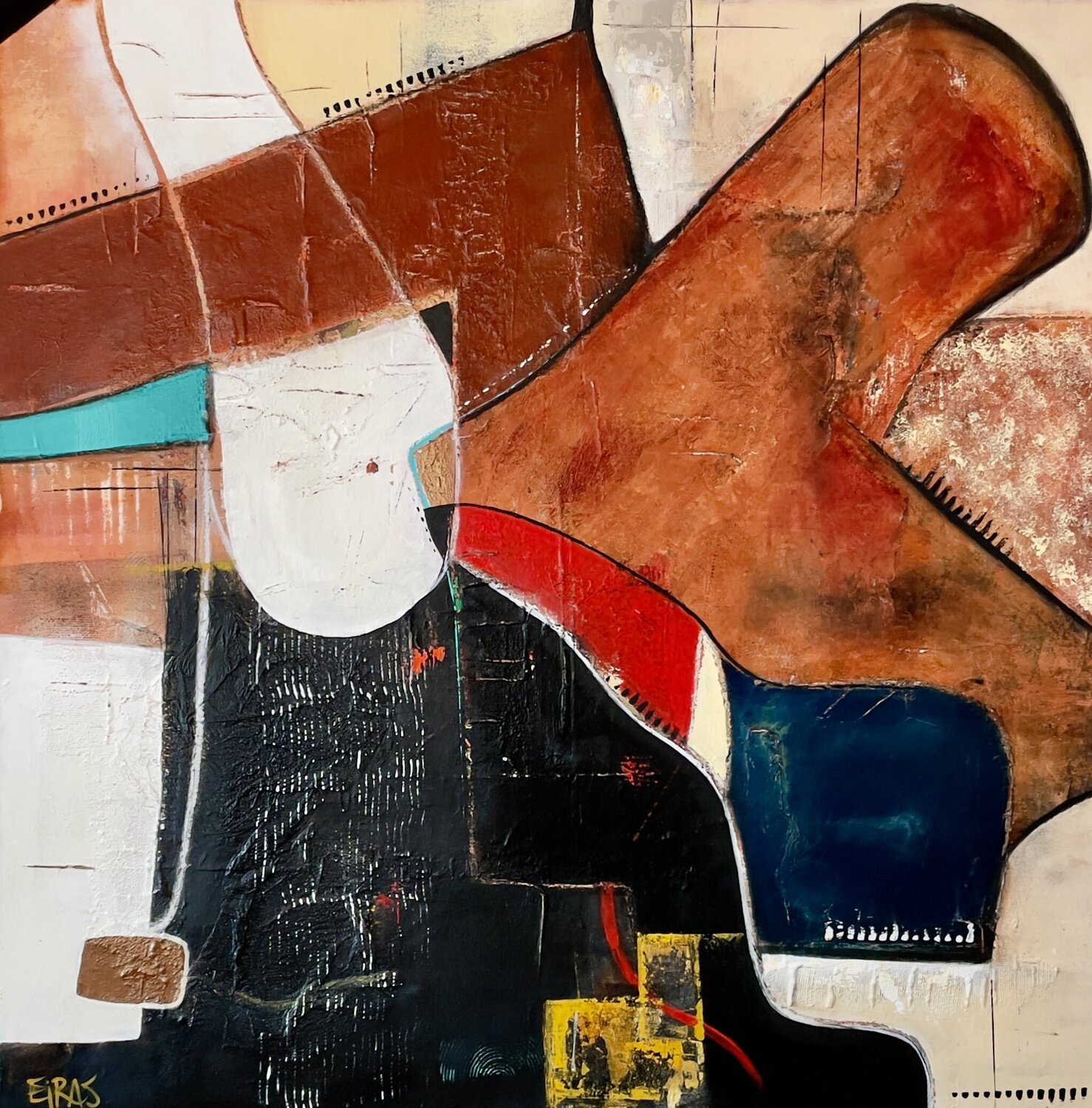 Confluencias III Mariana Eiras Original painting for sale