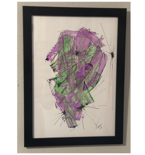 Corazón de Amatista by Nano Ramos, Drawing for Sale on Select