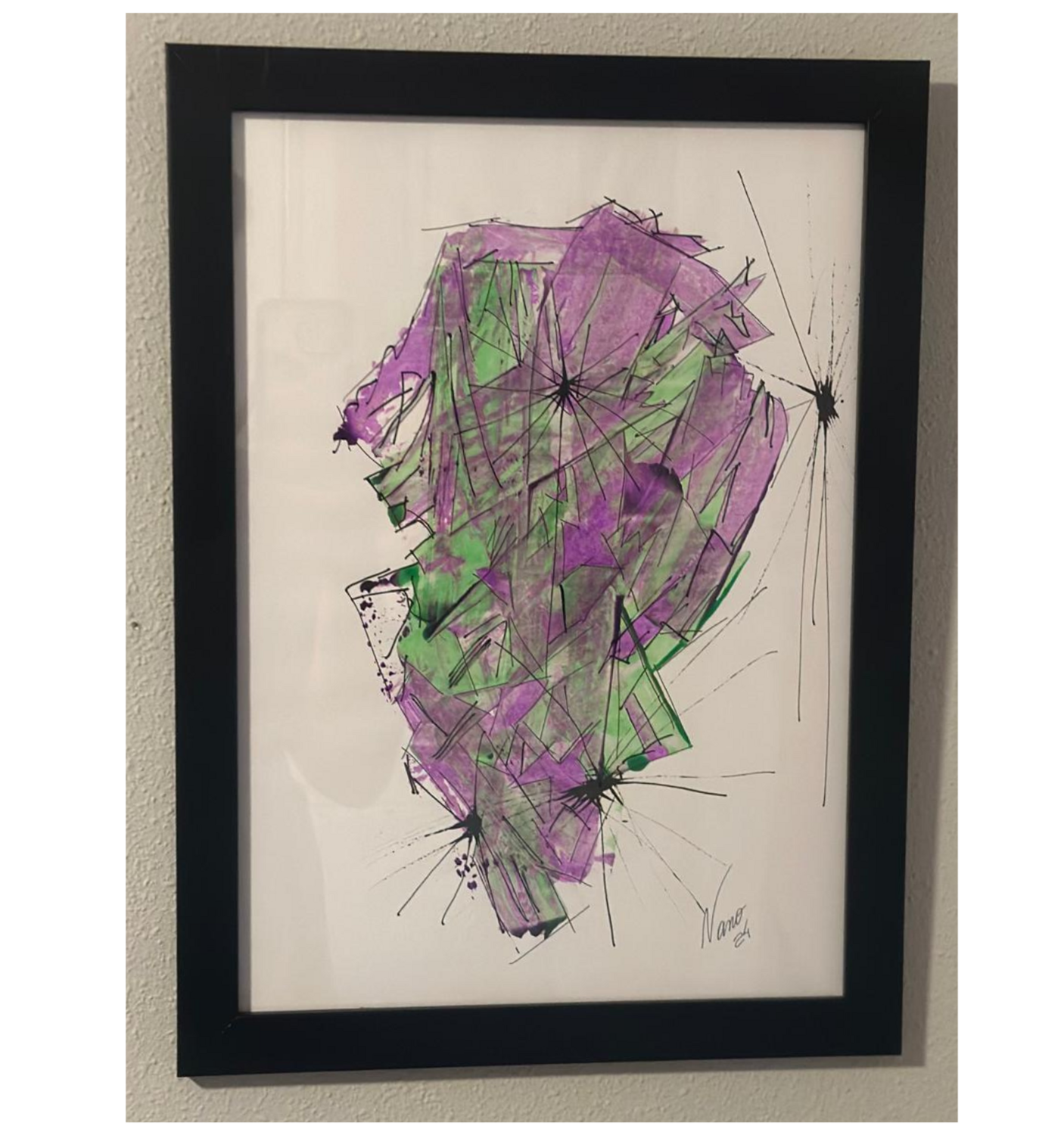 Corazón de Amatista Nano Ramos Drawing for sale
