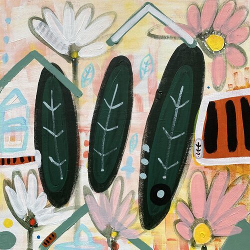 TIGERS, WOODS AND SOMETHING NEW by Aline Zentsch, Painting for Sale on Select