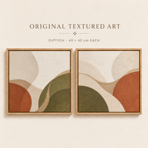 Quiet Motion III - Diptych by TIANA KARAPETIAN, Painting for Sale on Select